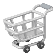 Shopping cart icon.